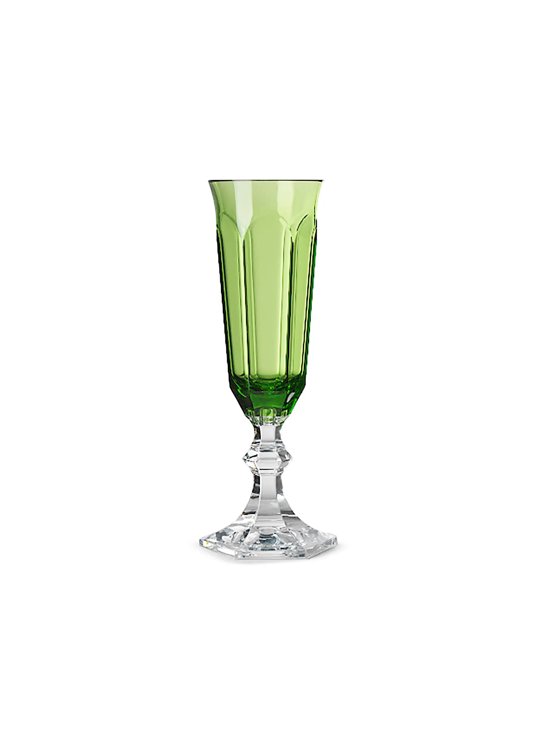 -----------MARIO LUCA GIUSTI  ---- ------------ ----Dolce Vita Champagne Flute — Green --