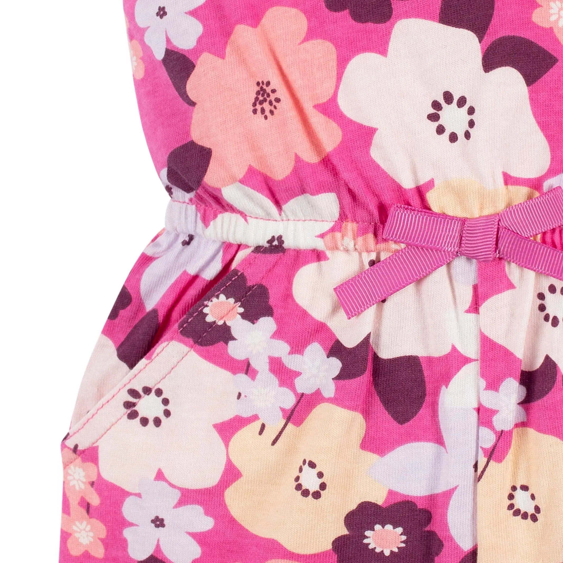 2-Pack Baby & Toddler Girls Cherry Blossom Tank Rompers