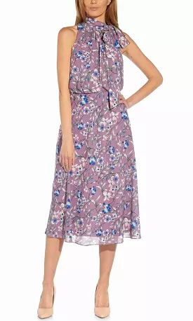 Adrianna Papell AP1D104621 - Halter Floral Casual Dress