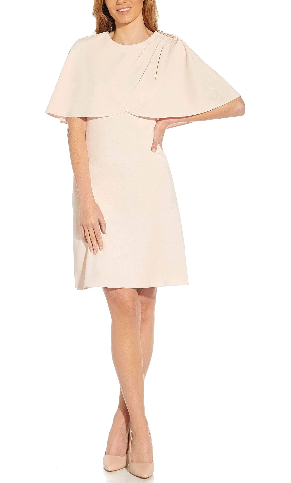 Adrianna Papell AP1D104636 - Poncho Styled Minimalist Dress