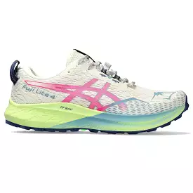 Asics Fuji Lite 4 Blanco roto Verde Rosa