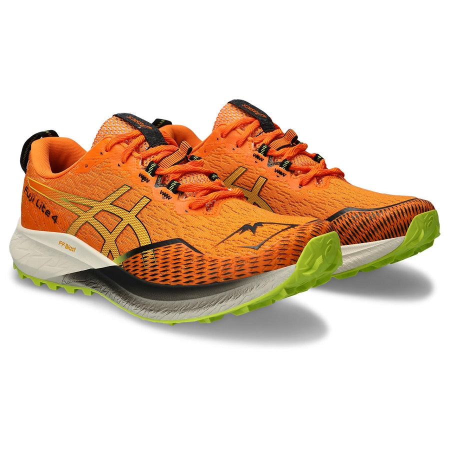 Asics Fuji Lite 4 Naranja Verde