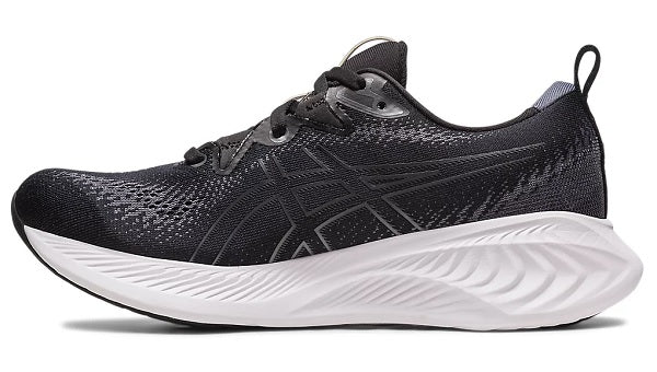 Asics Gel Cumulus 25 (2A Width) - Black/White (Womens)