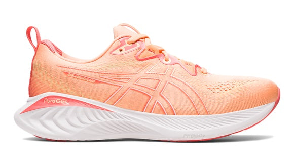 Asics Gel Cumulus 25 (D Width) - Summer Dune/Light Orange (Womens)