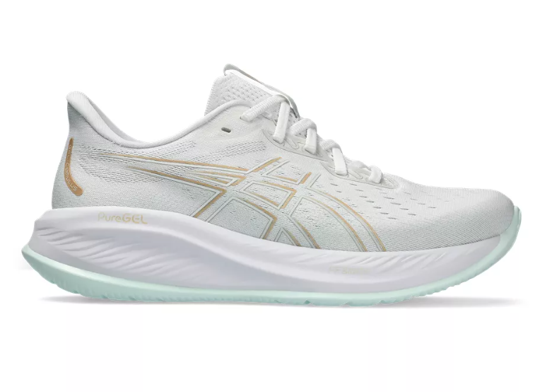 Asics Gel Cumulus 26 (B Width) - White/ Pale Mint (Womens)