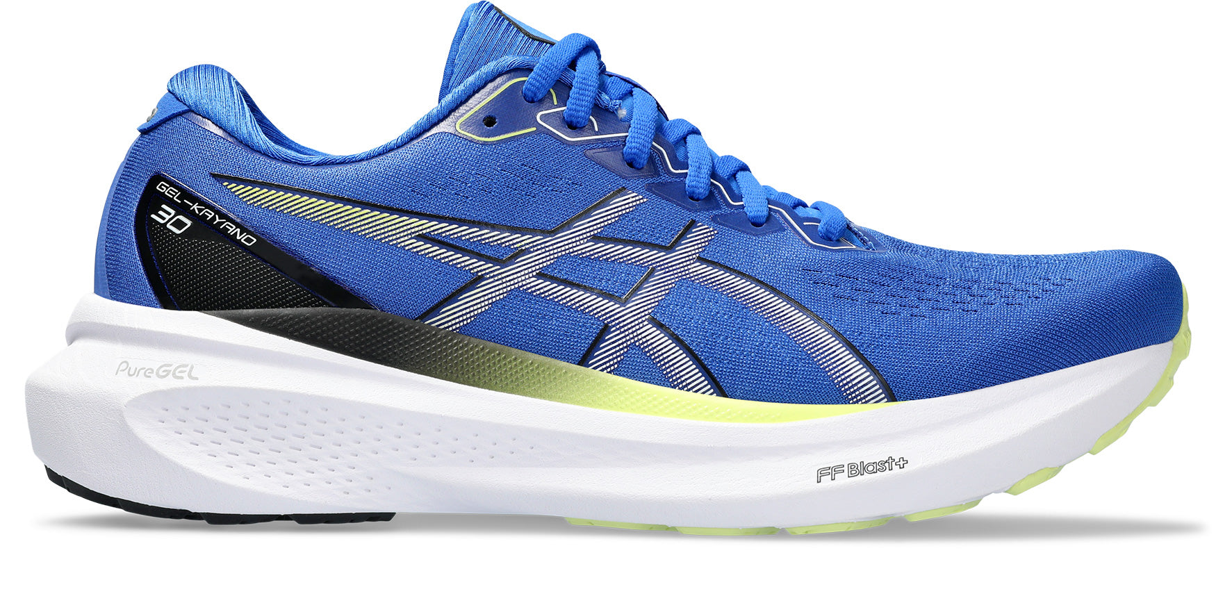 Asics Gel Kayano 30 (D Width) - Illusion Blue/ Glow Yellow (Mens)