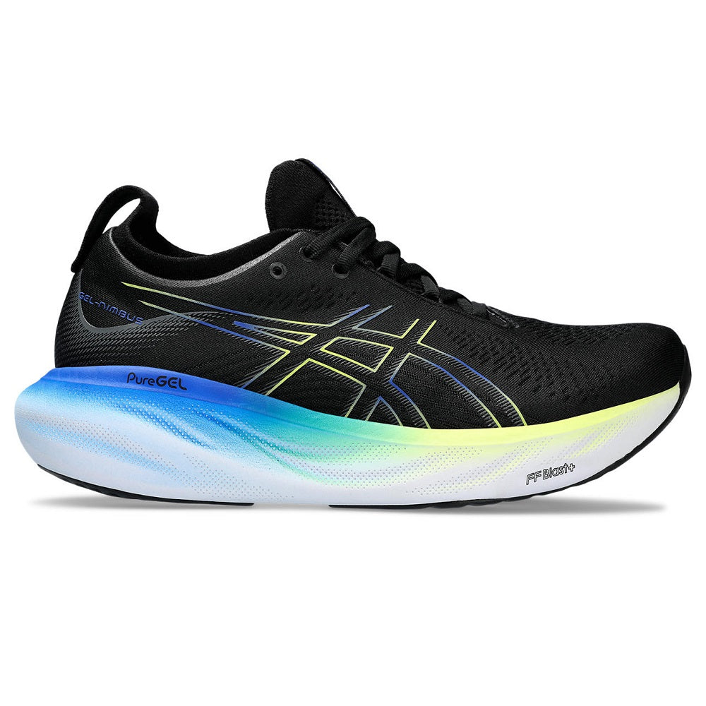 Asics Gel-Nimbus 25 Negro Azul Amarillo