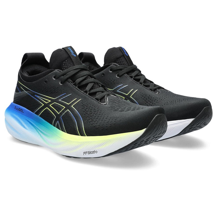 Asics Gel-Nimbus 25 Negro Azul Amarillo