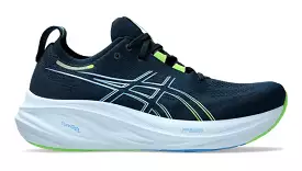 Asics Gel Nimbus 26 (4E Width) - French Blue/ Electric Lime (Mens)