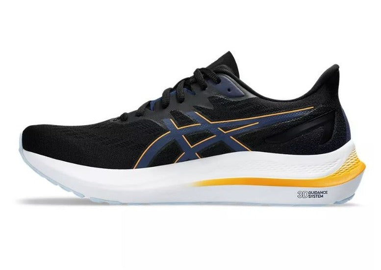 Asics GT-2000 12 (2E Width) - Black/Fellow Yellow (Mens)