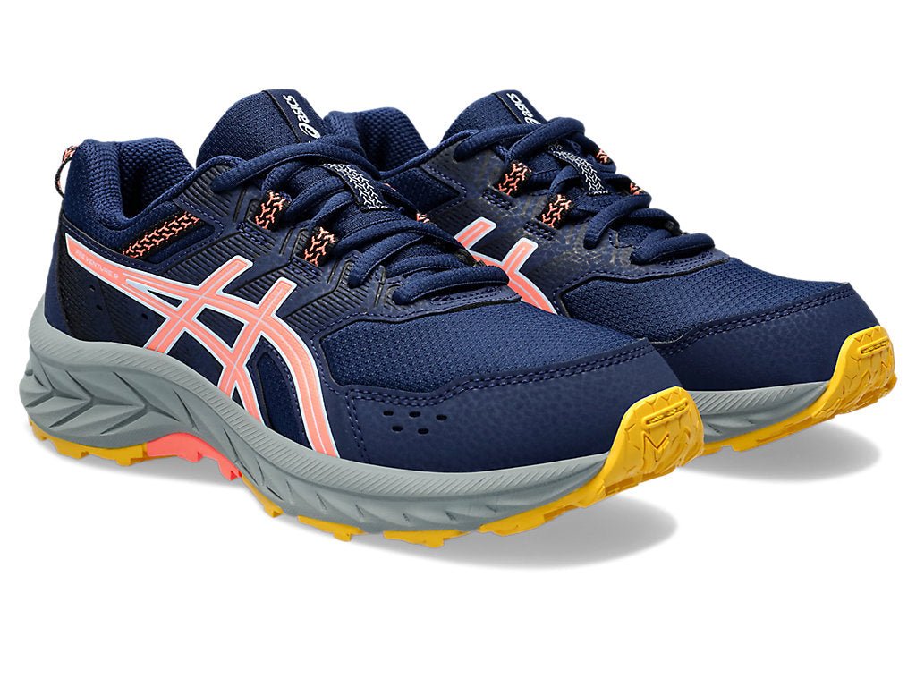 ASICS JUNIOR GEL VENTURE BLACK/CORAL