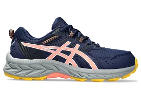 ASICS JUNIOR GEL VENTURE BLACK/CORAL