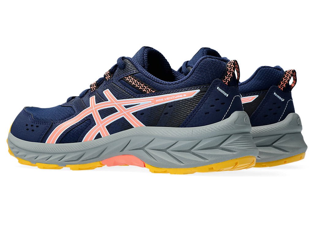 ASICS JUNIOR GEL VENTURE BLACK/CORAL