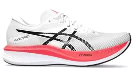 Asics Magic Speed 3 (B Width) - White/Black (Womens)