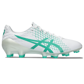 Asics Menace 4 FG Senior Football Boot WHT/AURORA GREEN