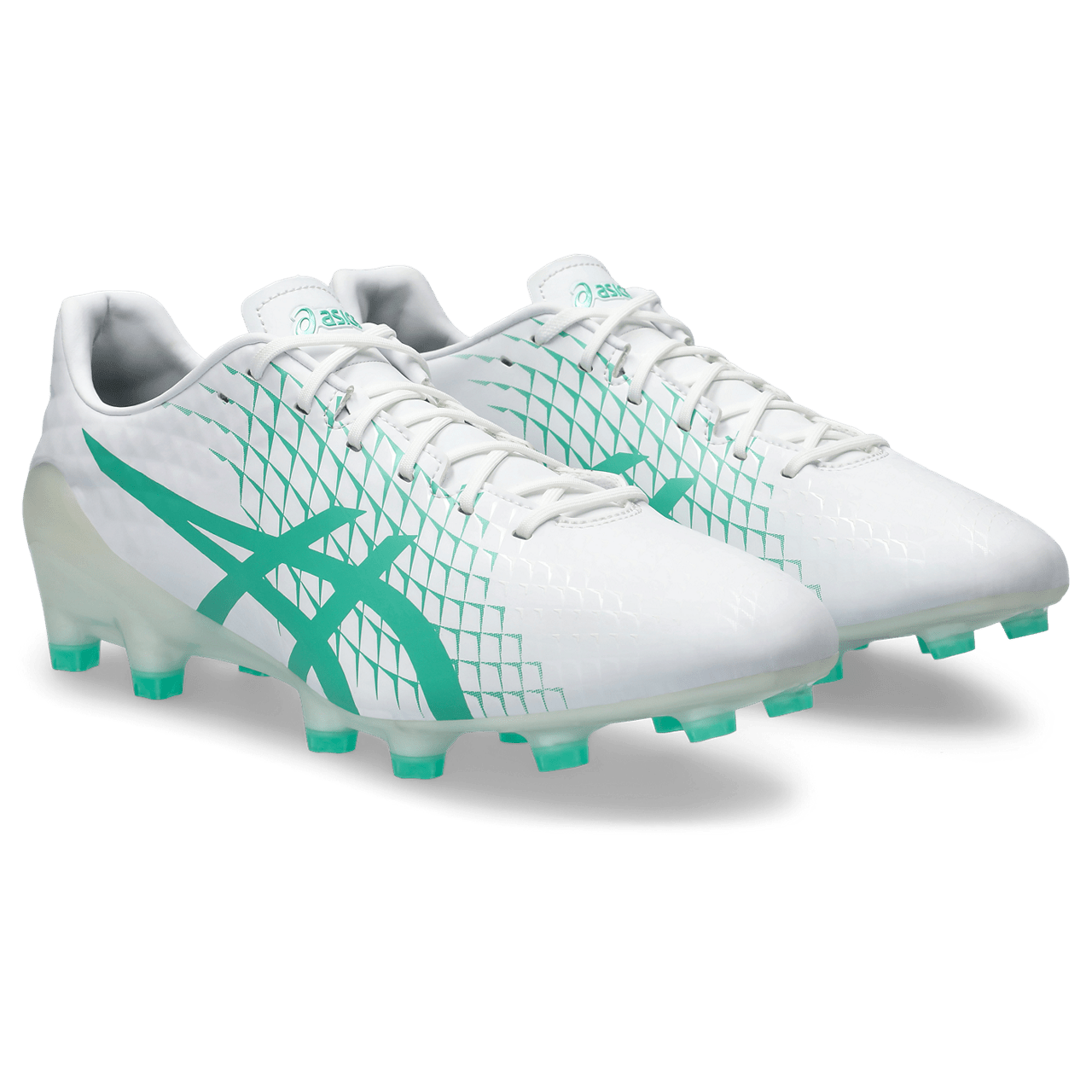 Asics Menace 4 FG Senior Football Boot WHT/AURORA GREEN