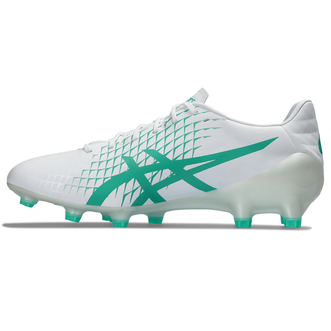 Asics Menace 4 FG Senior Football Boot WHT/AURORA GREEN