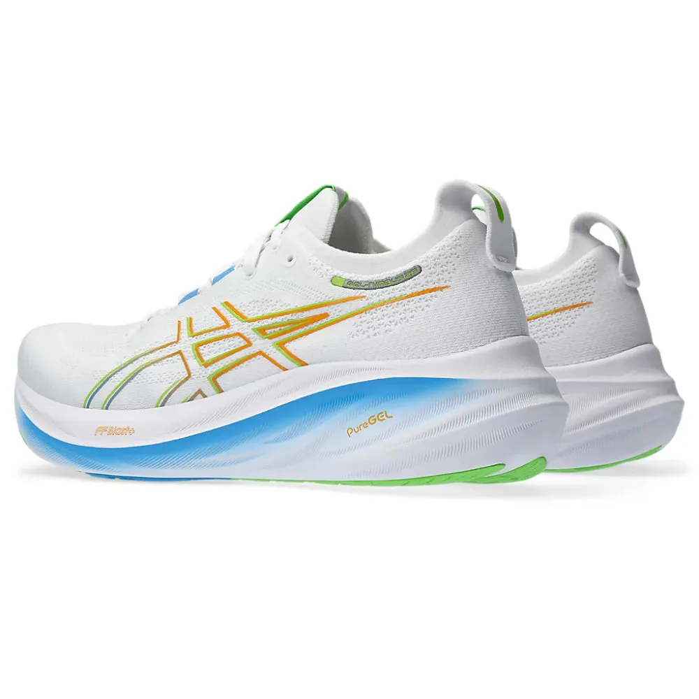 ASICS Men's Gel-Nimbus 26 Running Shoe (White/Waterscape)