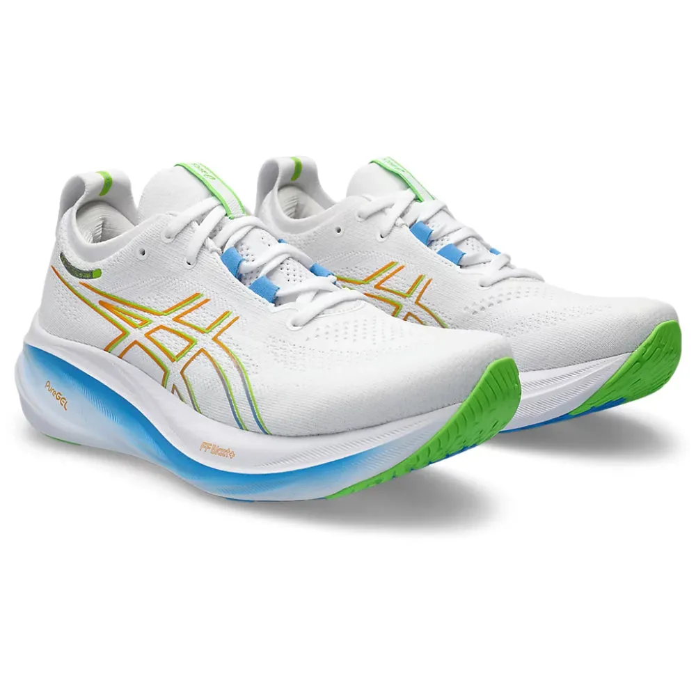 ASICS Men's Gel-Nimbus 26 Running Shoe (White/Waterscape)