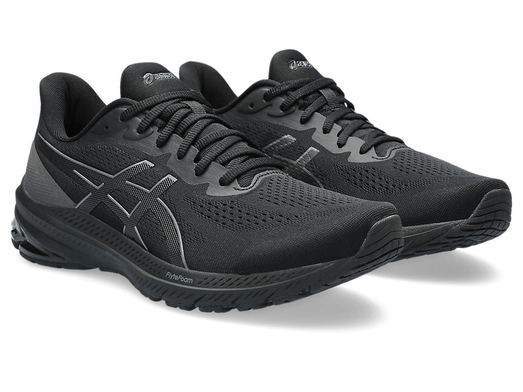 ASICS MENS GT-1000 12 BLACK/GREY SHOE