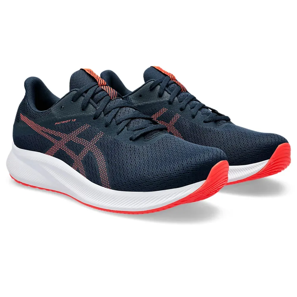 ASICS Men's Patriot 13 Running Shoe (French Blue/Sunrise Red)