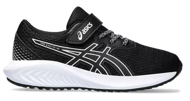 Asics Pre Excite 10 PS - Black/White (Kids)