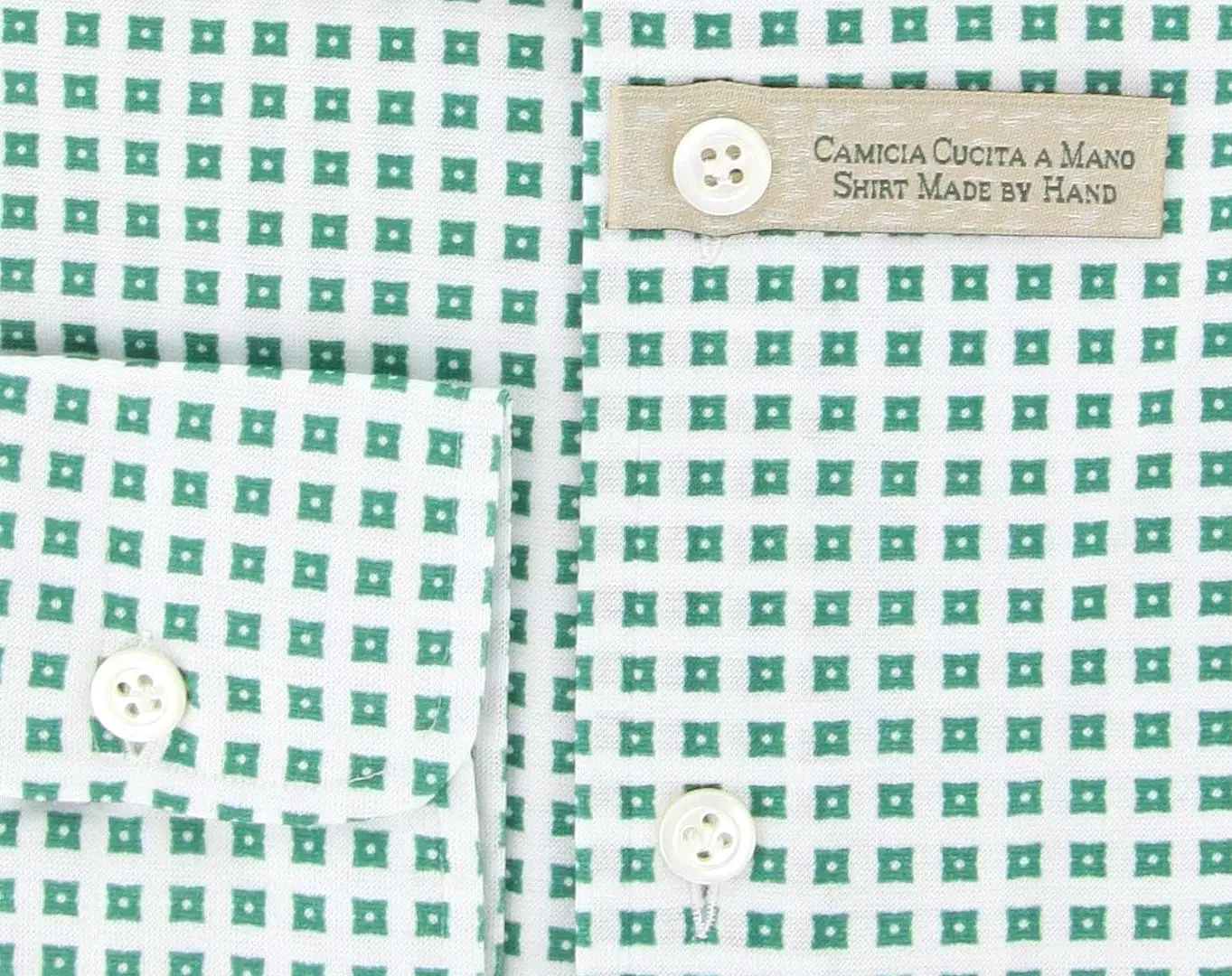 Borrelli Green Casual Shirt – Size: Medium US