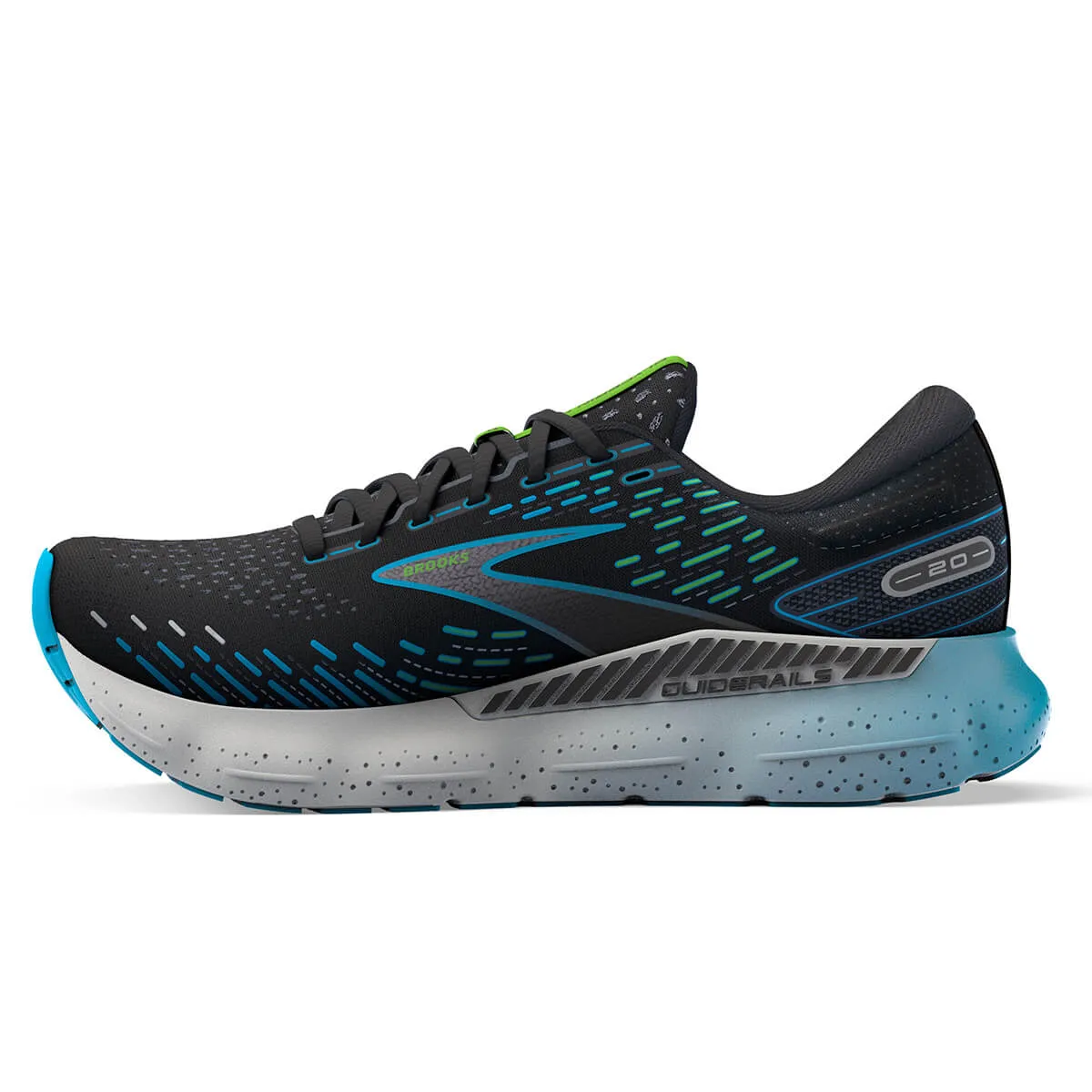 Brooks Glycerin GTS 20 Mens | Black/hawaiian Ocean/green