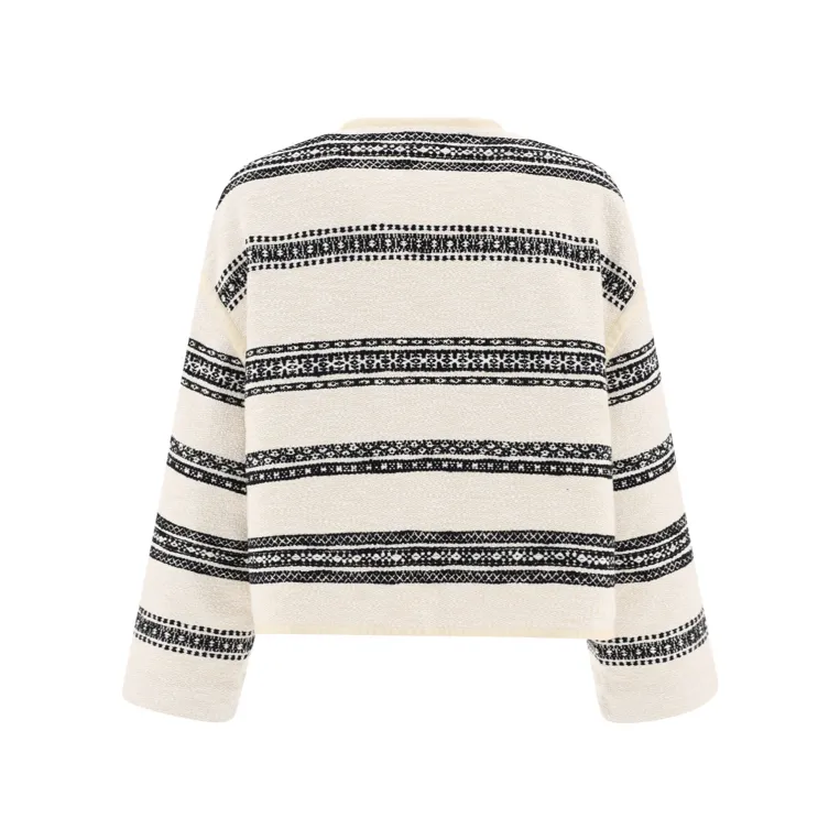 CELINE  |Stripes Casual Style Tweed Nylon Blended Fabrics