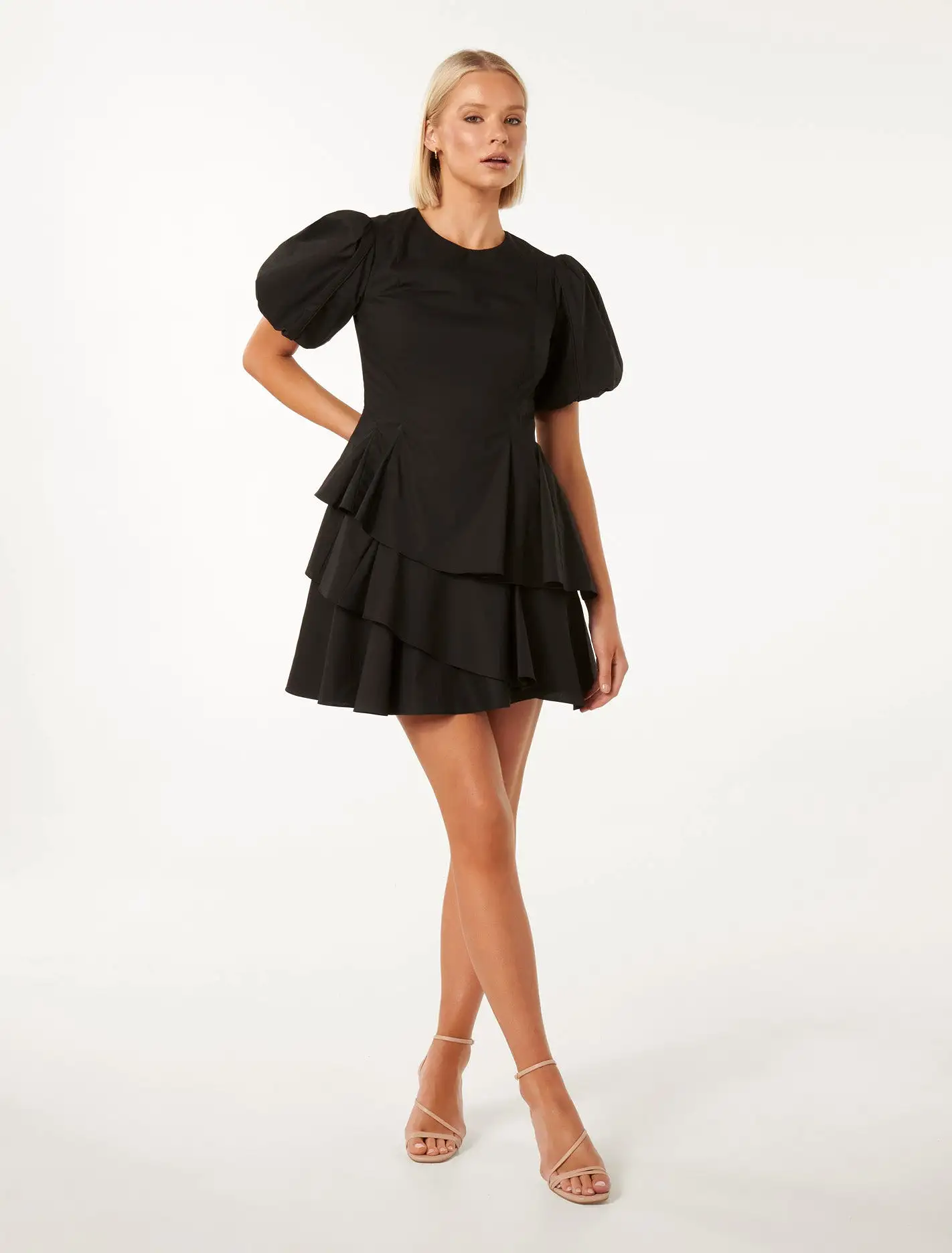 Claire Puff Sleeve Mini Dress