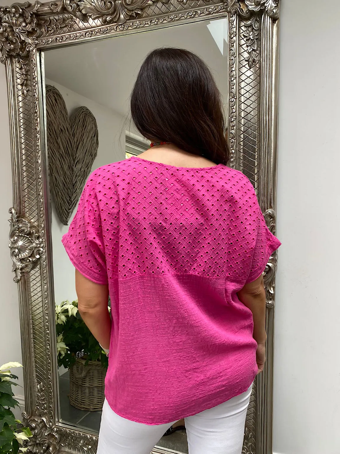 Cotton Embroidered Top Elina