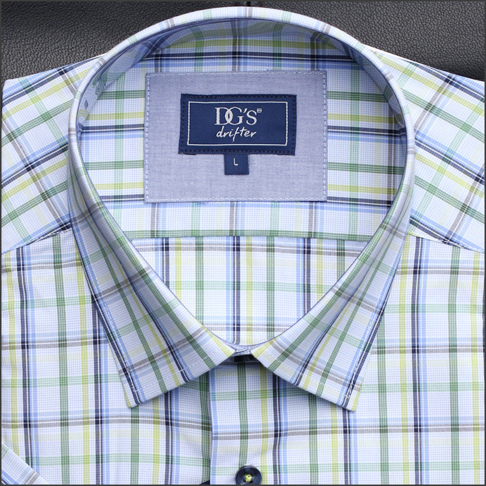 Dg's Blue Sage Check SS Shirt-