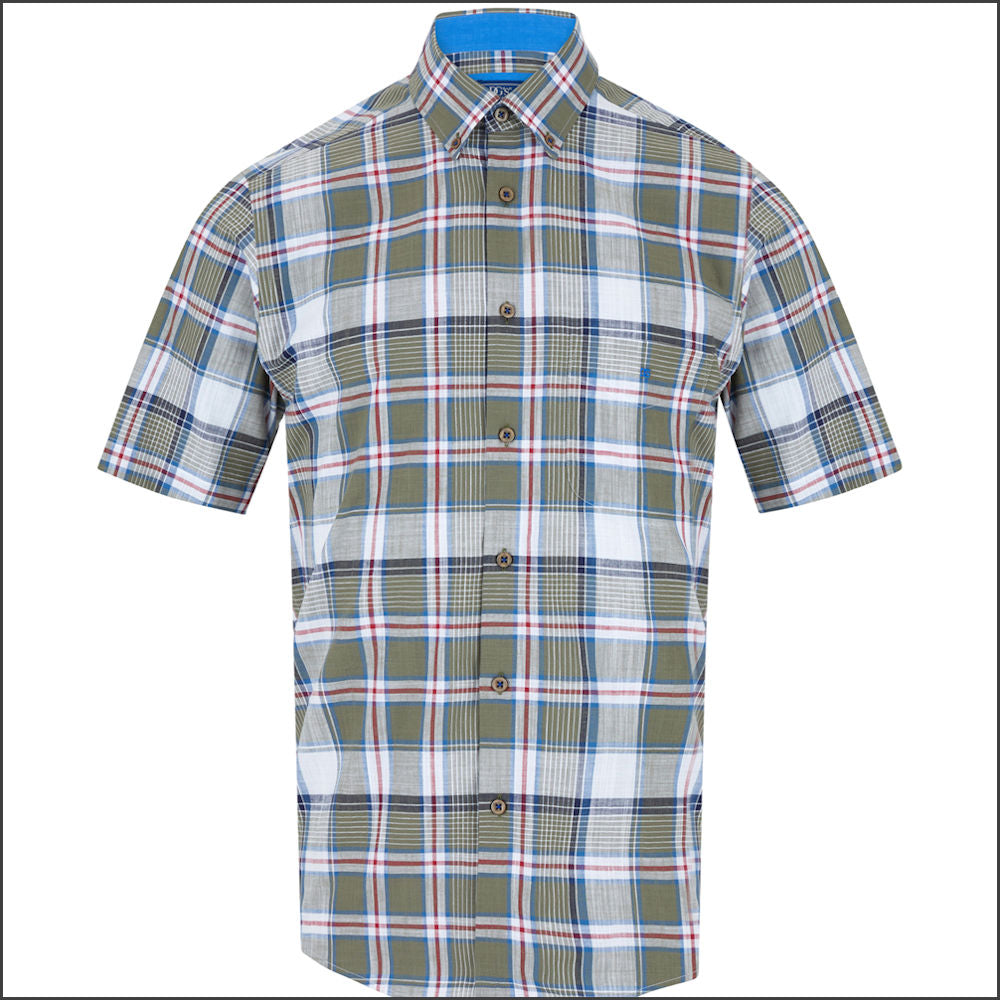 Dg's Green Multi Check SS-