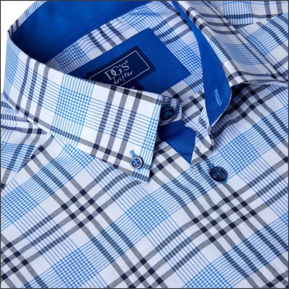 Dg's Large Blue Check SS-