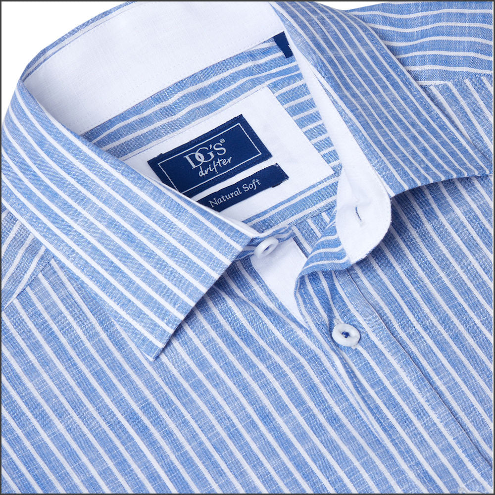 Dg's Mid Blue Stripe SS Shirt*