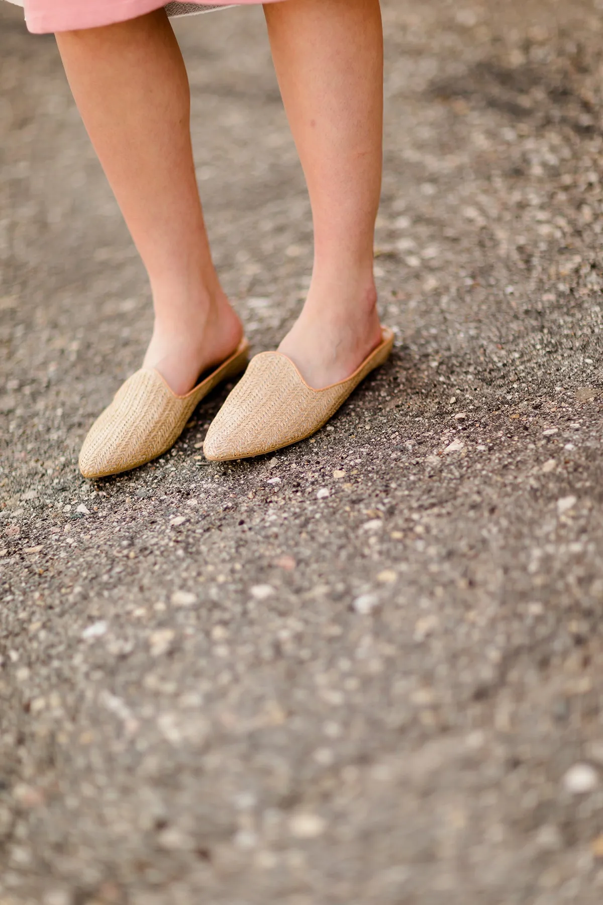 Dolce Vita - Natural Raffia Slide Shoe - FINAL SALE