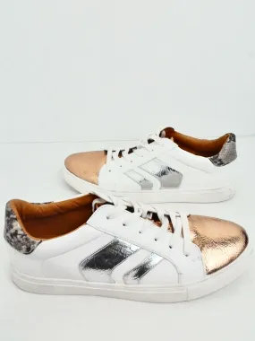 Dolce Vita Women's Aldy White/Rose Gold Sneakers Size 9