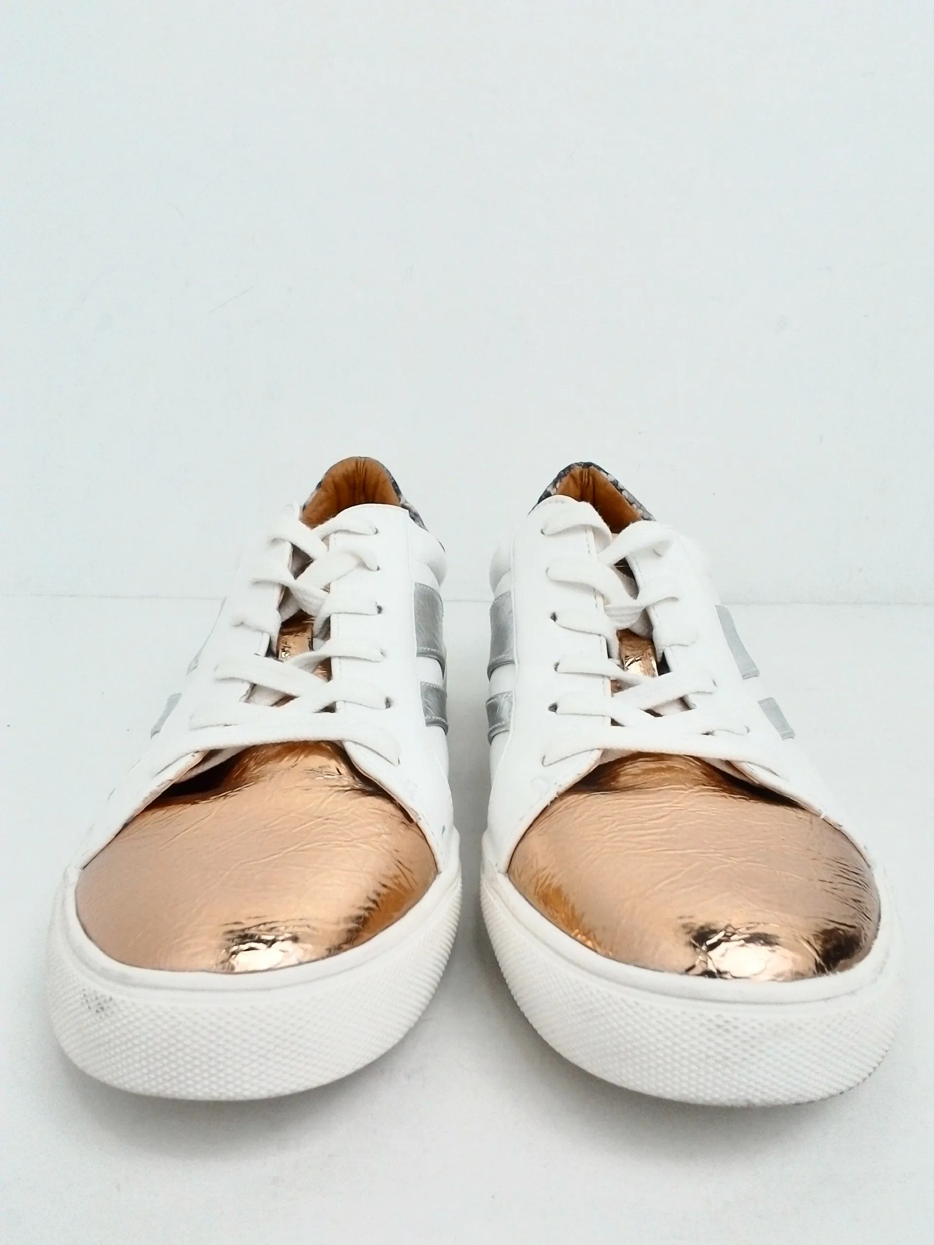 Dolce Vita Women's Aldy White/Rose Gold Sneakers Size 9