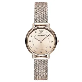 Emporio Armani Kappa Rose Gold Dial Women 32mm