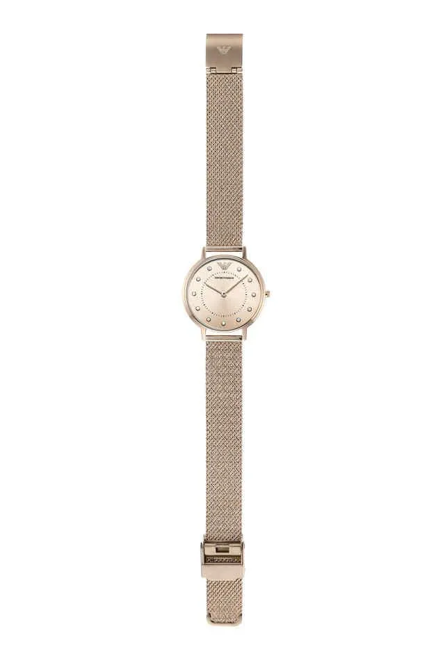 Emporio Armani Kappa Rose Gold Dial Women 32mm