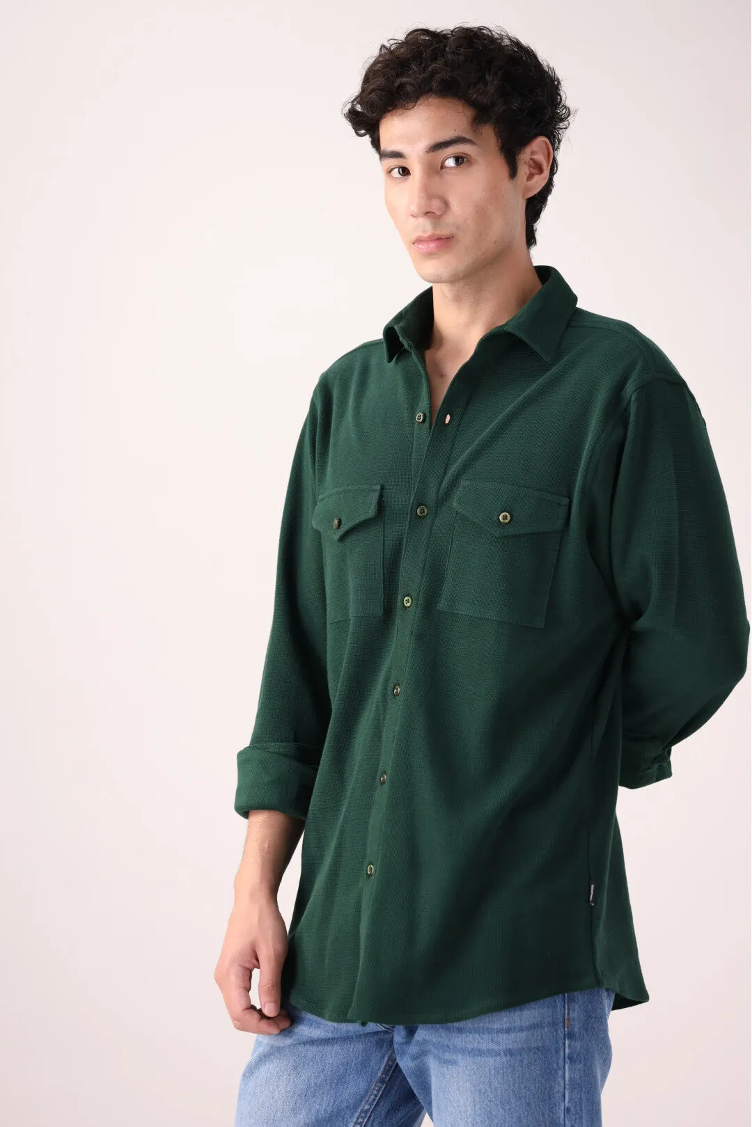 Green Casual Shirt