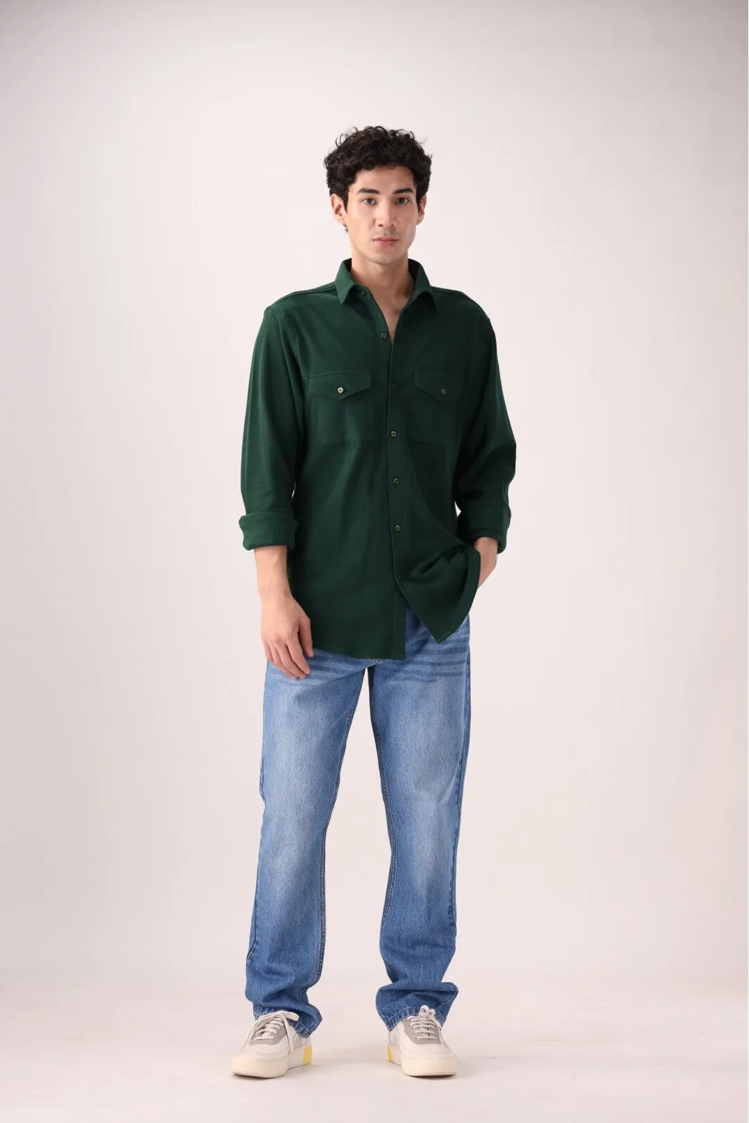 Green Casual Shirt