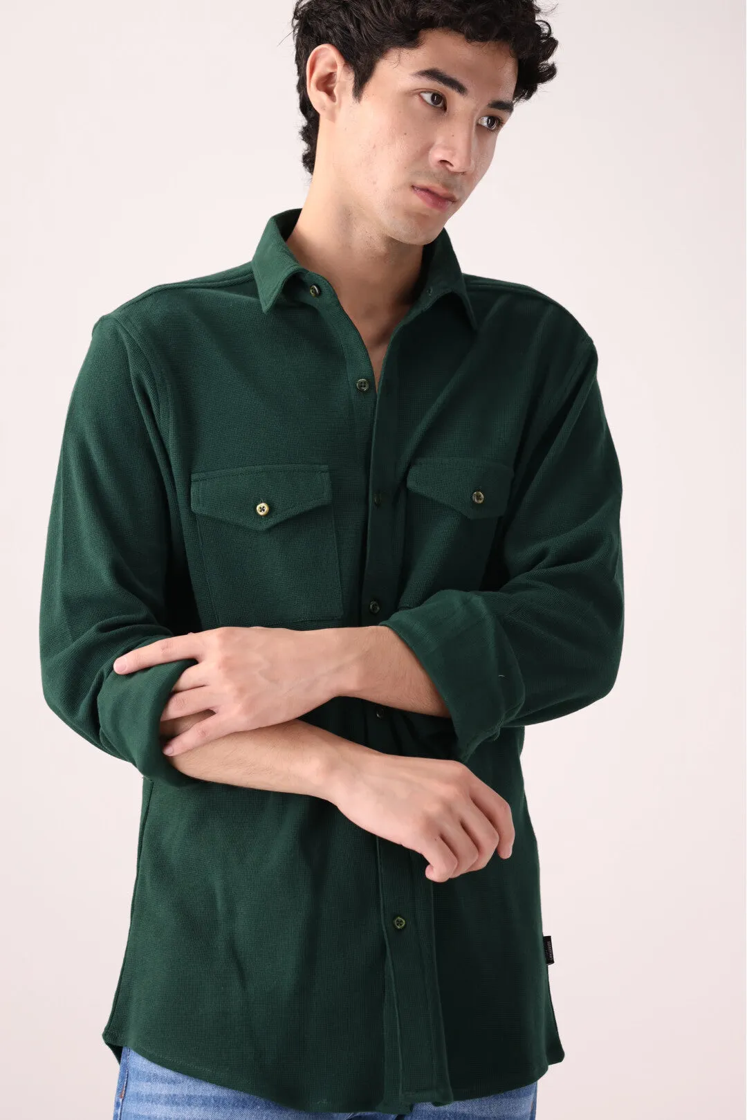 Green Casual Shirt