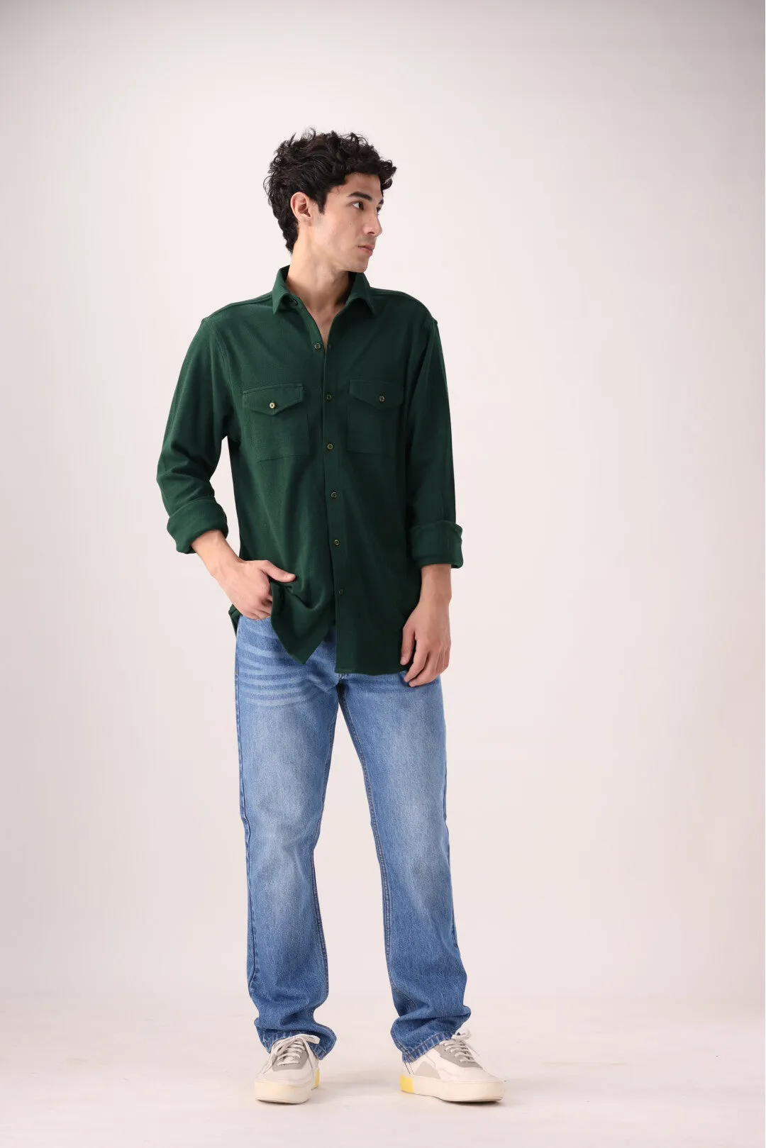 Green Casual Shirt