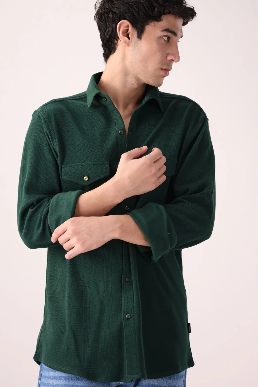 Green Casual Shirt