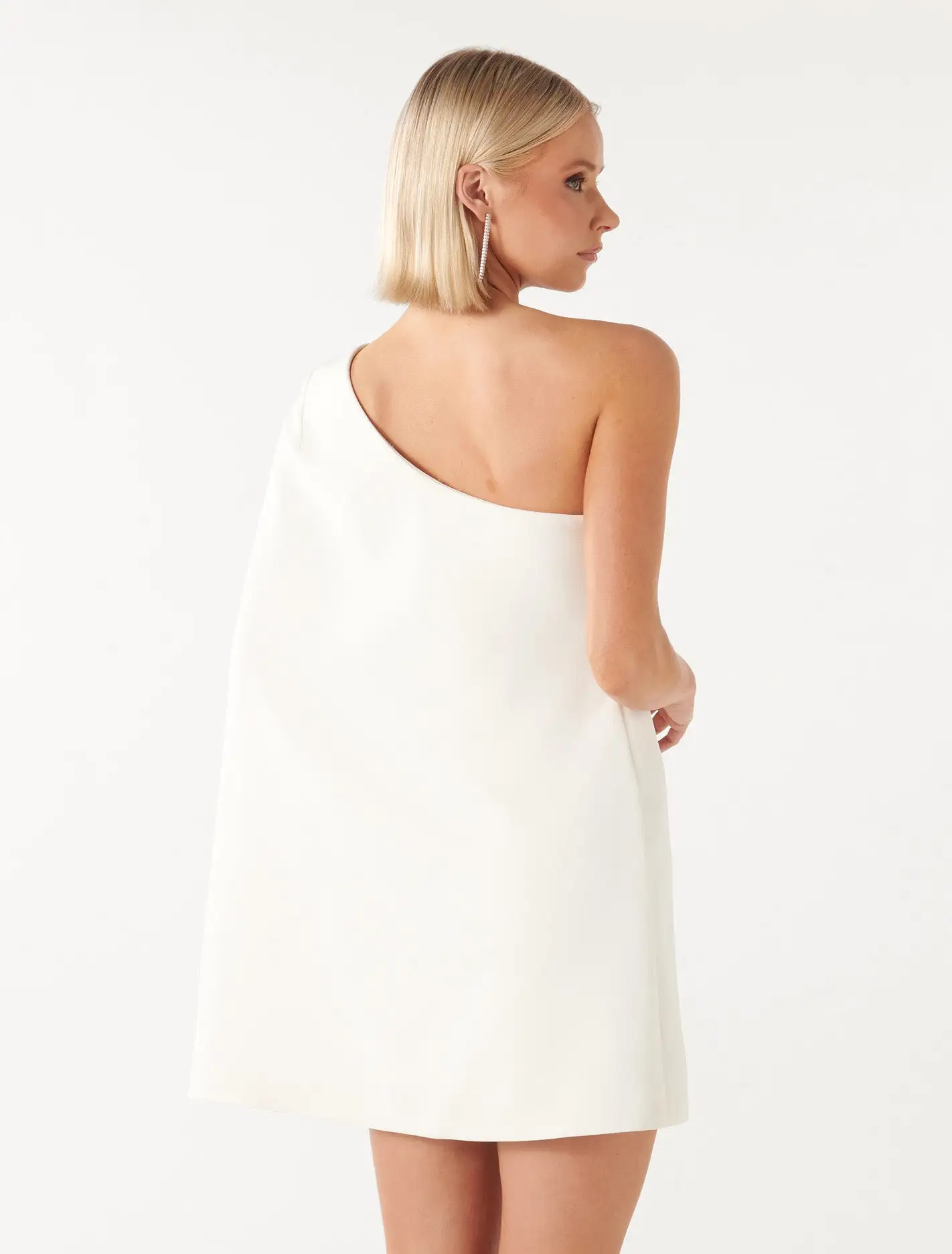 Hartley Asymm Cape Mini Dress