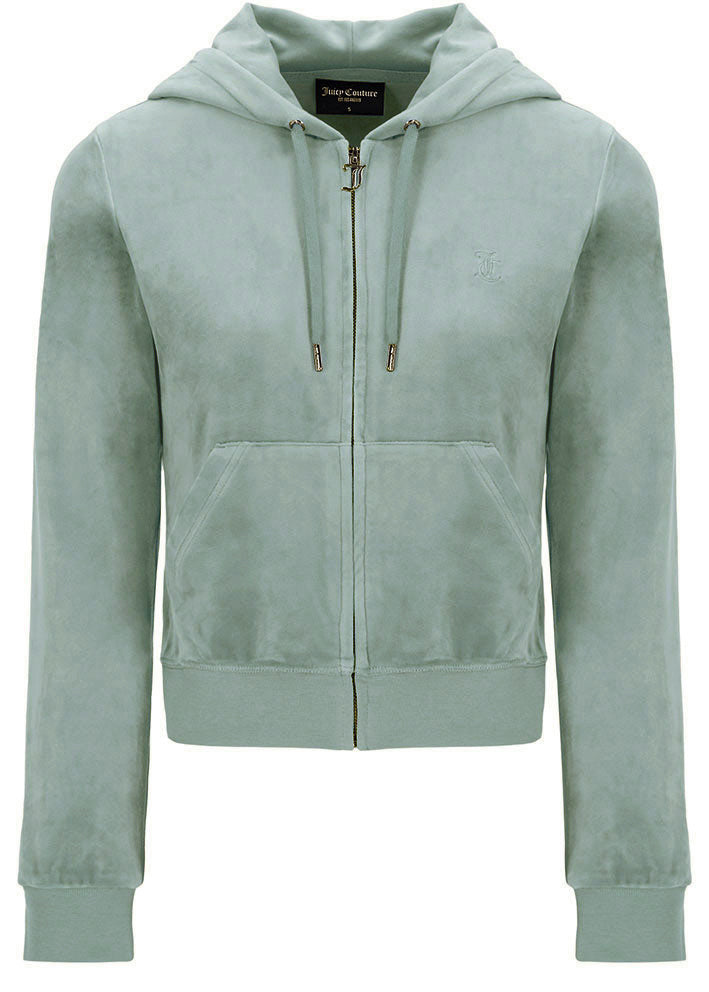 Juicy Couture Robertson Classic Velour Hoodie - chinois green