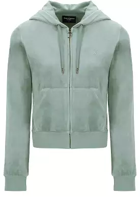 Juicy Couture Robertson Classic Velour Hoodie - chinois green