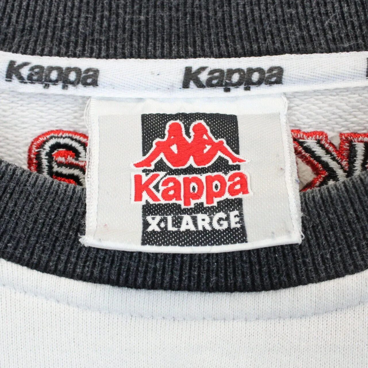 KAPPA 90s Sweatshirt White | XL