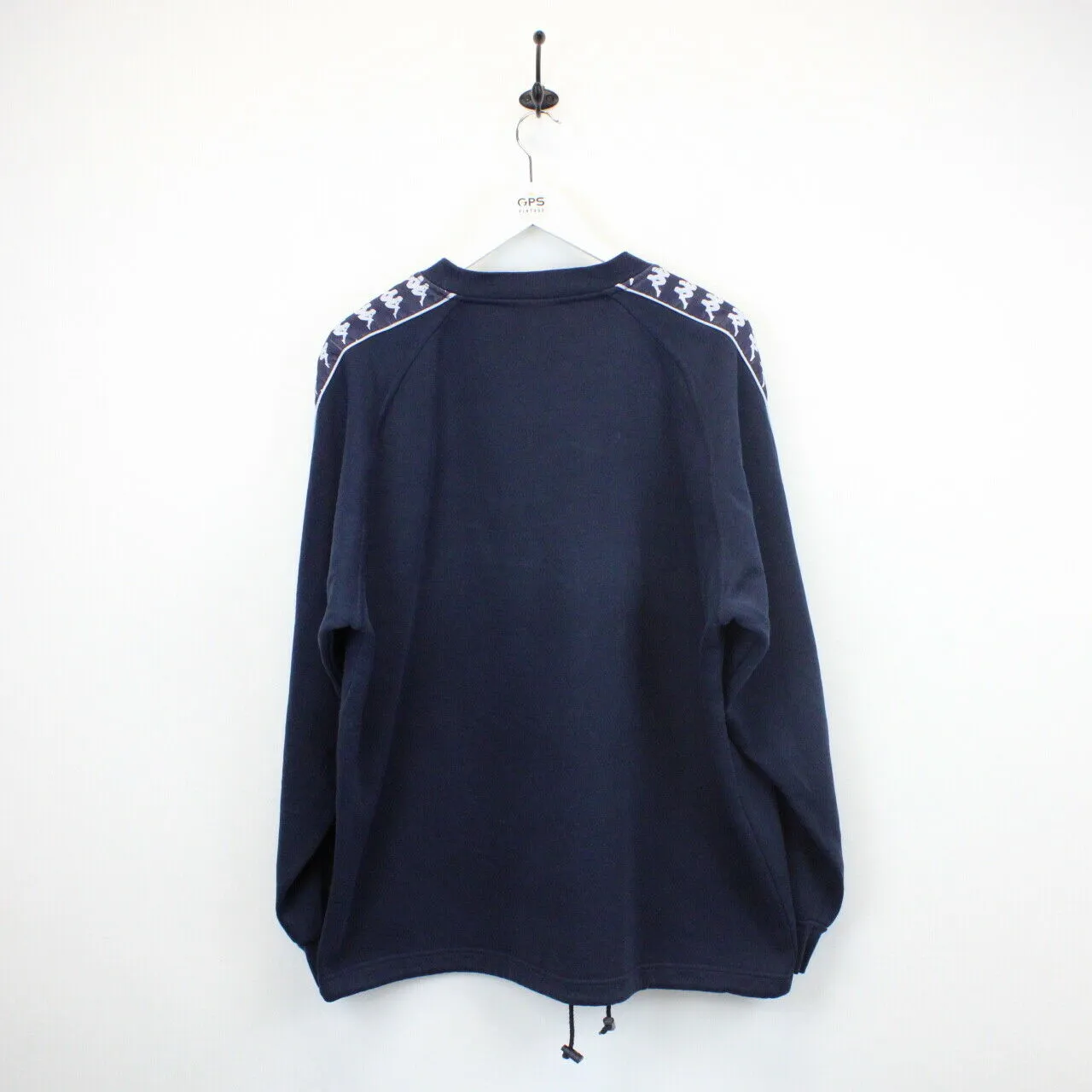 KAPPA Sweatshirt Navy Blue | XL